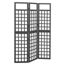 tsilova Tsilova Deutschland Raumteiler 3-tlg. Paravent/Spalier Massivholz Tanne Schwarz 121x180 cm