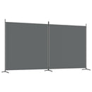 tsilova Tsilova Deutschland Raumteiler 2-tlg. Paravent Anthrazit 348x180 cm Stoff