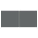 tsilova Tsilova Deutschland Raumteiler 2-tlg. Paravent Anthrazit 348x180 cm Stoff