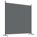 tsilova Tsilova Deutschland Raumteiler 2-tlg. Paravent Anthrazit 348x180 cm Stoff