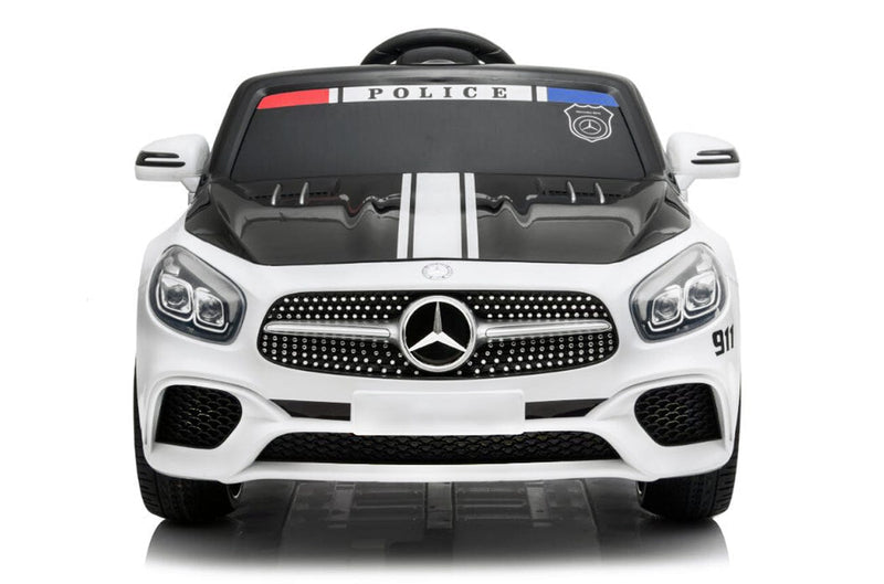 Lizenz Mercedes-Benz SL500 Kinder Elektro Auto Police 2x40W 12V 7Ah Bluetooth 2.4G RC - Tsilova 