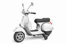 tsilova Menila Piaggio Vespa Weiß Piaggio Vespa Roller Scooter Kinder Motorrad mit Stützräder 2x 20W 12V 7Ah Lizenz