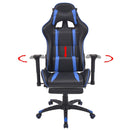 tsilova tsilova Bürostühle Neigbarer Racing-Bürostuhl mit Fußstütze Blau