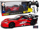 tsilova Tsilova Corvette C6 Rot RC Corvette C6 Ferngesteuertes 1:18 2,4 GHz mit Scheinwerfer
