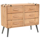 tsilova Tsilova Deutschland Aufbewahrungsschränke & Schließfächer Schubladenschrank Tannenholz Massiv 91 × 35 × 73 cm