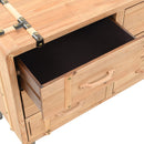 tsilova Tsilova Deutschland Aufbewahrungsschränke & Schließfächer Schubladenschrank Tannenholz Massiv 91 × 35 × 73 cm