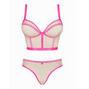 tsilova Tsilova Deutschland Damenunterwäsche 2-teiliges Nudelia BH-Set - Hautfarben/Pink