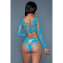 tsilova Tsilova Deutschland Damenunterwäsche Floral Delight 2-teiliges Set - Türkis