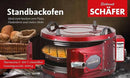 tsilova Tsilova Deutschland Elektrischer Runder Backofen Elektrischer Runder Backofen Standbackofen mit Thermostat Ø 45cm