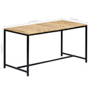 tsilova Tsilova Deutschland Esstische Esstisch 140 x 70 x 75 cm Massives Raues Mangoholz