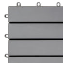 tsilova Tsilova Deutschland Fußböden & Teppichböden Terrassenfliesen 20 Stk. Grau 30 x 30 cm Massivholz Akazie