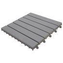 tsilova Tsilova Deutschland Fußböden & Teppichböden Terrassenfliesen 20 Stk. Grau 30 x 30 cm Massivholz Akazie