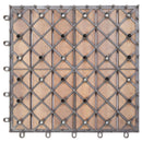 tsilova Tsilova Deutschland Fußböden & Teppichböden Terrassenfliesen 20 Stk. Grau 30 x 30 cm Massivholz Akazie