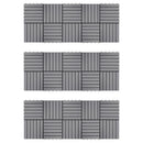 tsilova Tsilova Deutschland Fußböden & Teppichböden Terrassenfliesen 30 Stk. Grau 30 x 30 cm Massivholz Akazie