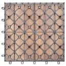 tsilova Tsilova Deutschland Fußböden & Teppichböden Terrassenfliesen 30 Stk. Grau 30 x 30 cm Massivholz Akazie