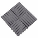 tsilova Tsilova Deutschland Fußböden & Teppichböden Terrassenfliesen 30 Stk. Grau 30 x 30 cm Massivholz Akazie