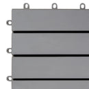 tsilova Tsilova Deutschland Fußböden & Teppichböden Terrassenfliesen 30 Stk. Grau 30 x 30 cm Massivholz Akazie