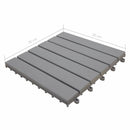 tsilova Tsilova Deutschland Fußböden & Teppichböden Terrassenfliesen 30 Stk. Grau 30 x 30 cm Massivholz Akazie