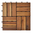 tsilova Tsilova Deutschland Fußböden & Teppichböden Terrassenfliesen 30er Set Akazie 30 x 30 cm