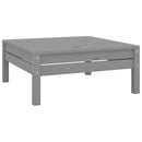 tsilova Tsilova Deutschland Gartenmöbel-Sets 10-tlg. Garten-Lounge-Set Grau Massivholz Kiefer