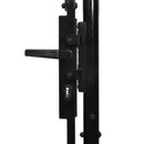 tsilova Tsilova Deutschland Gartentore Zauntor Einzelflügel Gewölbte Spitze Stahl 1 x 1,5 m Schwarz