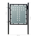 tsilova Tsilova Deutschland Gartentore Zauntor (Einzeltor) Schwarz 100x125 cm
