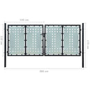 tsilova Tsilova Deutschland Gartentore Zauntor (Einzeltor) Schwarz 300x175 cm