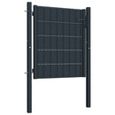 tsilova Tsilova Deutschland Gartentore Zauntor PVC und Stahl 100x81 cm Anthrazit