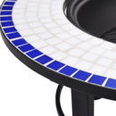 tsilova Tsilova Deutschland Kamine Mosaik-Feuerstelle Blau und Weiß 68 cm Keramik
