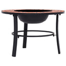 tsilova Tsilova Deutschland Kamine Mosaik-Feuerstelle Terrakotta 68 cm Keramik