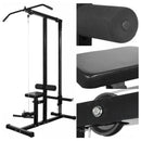 tsilova Tsilova Deutschland Krafttrainingsgeräte Multifunktionaler Kraftturm mit Langhantel und Kurzhantel-Set 30,5 kg