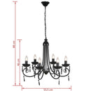 tsilova Tsilova Deutschland Kronleuchter Pendelleuchte Lampe Leuchte 6 Lampenfassung