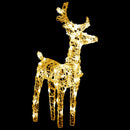 tsilova Tsilova Deutschland Rentiere und Schlitten Weihnachtsdeko 160 LEDs 130 cm Acryl