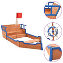 tsilova Tsilova Deutschland Sandkasten Piratenschiff Sandkasten Piratenschiff Firwood 190x94,5x136 cm