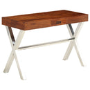 tsilova Tsilova Deutschland Schreibtische Schreibtisch Akazienholz Massiv Palisander-Finish 110x50x76 cm