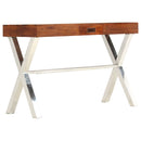 tsilova Tsilova Deutschland Schreibtische Schreibtisch Akazienholz Massiv Palisander-Finish 110x50x76 cm