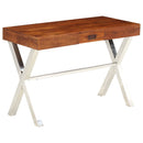 tsilova Tsilova Deutschland Schreibtische Schreibtisch Akazienholz Massiv Palisander-Finish 110x50x76 cm