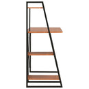 tsilova Tsilova Deutschland Schreibtische Schreibtisch mit Regaleinheit Schwarz und Braun 102×50×117 cm