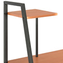 tsilova Tsilova Deutschland Schreibtische Schreibtisch mit Regaleinheit Schwarz und Braun 102×50×117 cm