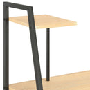 tsilova Tsilova Deutschland Schreibtische Schreibtisch mit Regaleinheit Schwarz und Eiche 102×50×117 cm