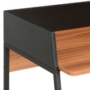 tsilova Tsilova Deutschland Schreibtische Schreibtisch Schwarz und Braun 90x60x88 cm