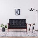 tsilova Tsilova Deutschland Sofas 2-Sitzer-Sofa Schwarz Kunstleder
