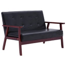 tsilova Tsilova Deutschland Sofas 2-Sitzer-Sofa Schwarz Kunstleder