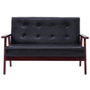tsilova Tsilova Deutschland Sofas 2-Sitzer-Sofa Schwarz Kunstleder