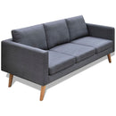 tsilova Tsilova Deutschland Sofas Sofa Set 2-Sitzer und 3-Sitzer Stoff Dunkelgrau