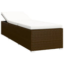 tsilova Tsilova Deutschland Sonnenliegen 3-tlg. Garten-Sonnenliegen mit Teetisch Poly Rattan Braun