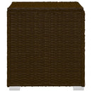 tsilova Tsilova Deutschland Sonnenliegen 3-tlg. Garten-Sonnenliegen mit Teetisch Poly Rattan Braun