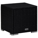tsilova Tsilova Deutschland Sonnenliegen 3-tlg. Garten-Sonnenliegen mit Teetisch Poly Rattan Schwarz
