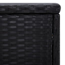 tsilova Tsilova Deutschland Sonnenliegen 3-tlg. Garten-Sonnenliegen mit Teetisch Poly Rattan Schwarz