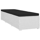 tsilova Tsilova Deutschland Sonnenliegen 3-tlg. Garten-Sonnenliegen mit Teetisch Poly Rattan Weiß